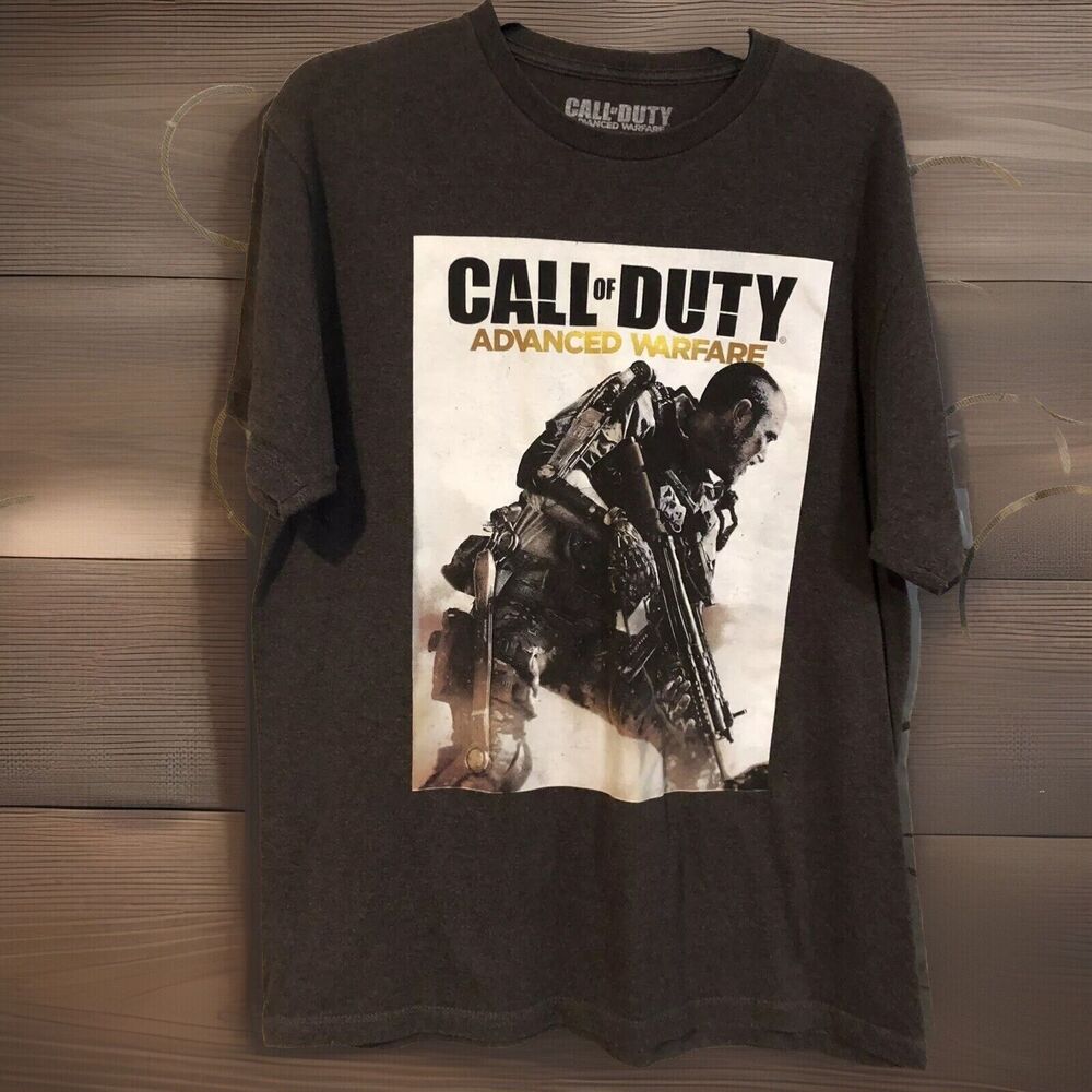 Call of Duty Advanced Warfare Large T-Shirt Men's Graphic Video Game Tee Gamer